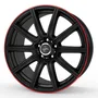 Keskin KT16 matt black lip red