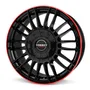 Borbet CW 3 black glossy red ring